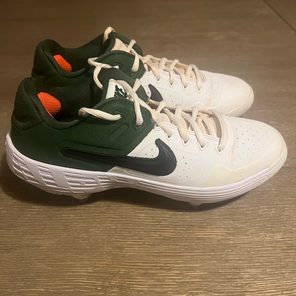 Nike Air Zoom Dragon Low Men's Metal Baseball Cleats White/Green Size 6